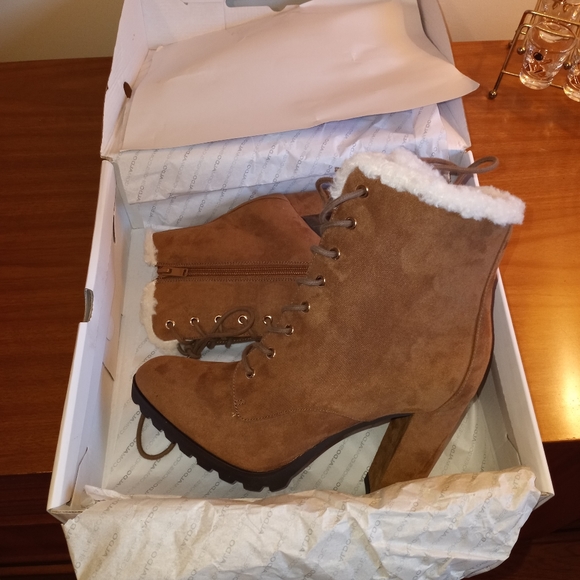 Aldo High Heel Lace Up Booties - Picture 6 of 9